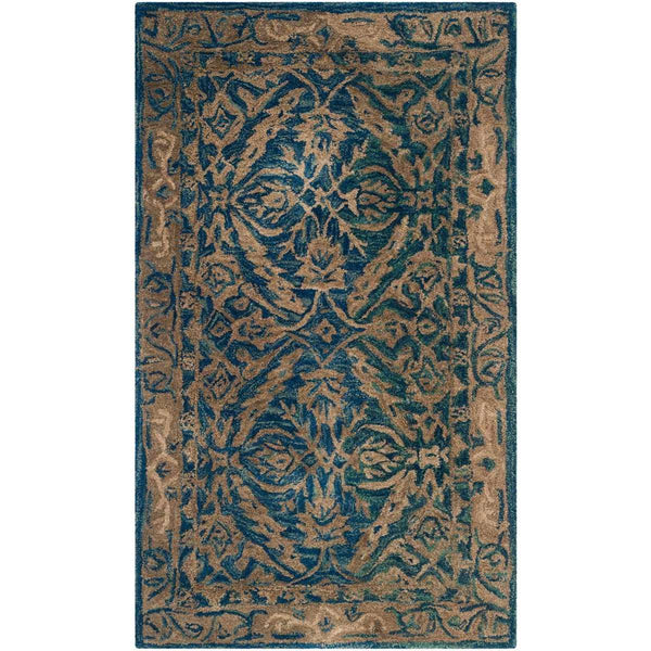 Anatolia Handcrafted Tufted Rug - Authentic Old World Charm with Luxurious Wool Pile Finish