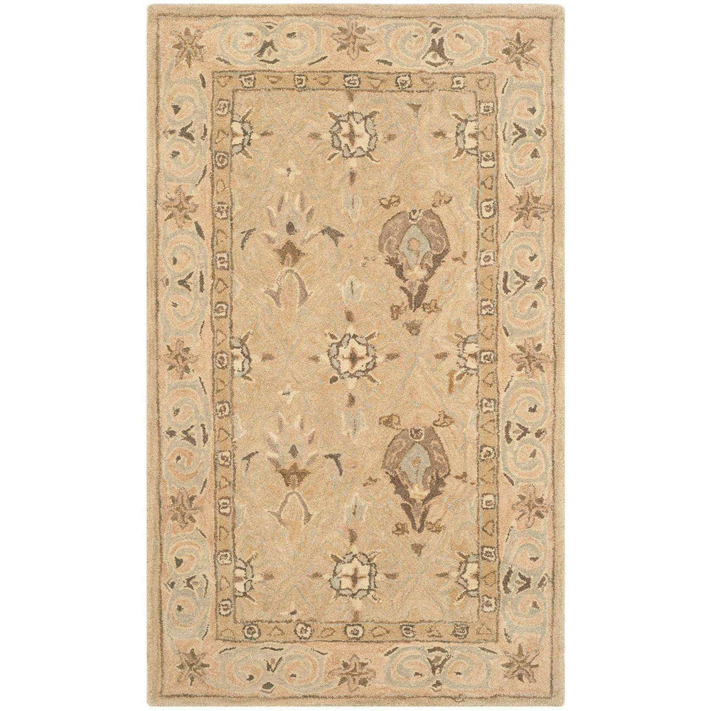 Anatolia AN587 Rug - Luxurious Hand-Spun Wool with Timeless 19th Century Style and Thick Pile Finish
