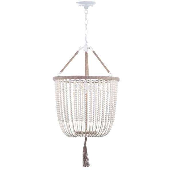 Angie 3-Light Adjustable Beaded Pendant Lamp - Chic Boho Style for Elegant Home Décor and Lighting