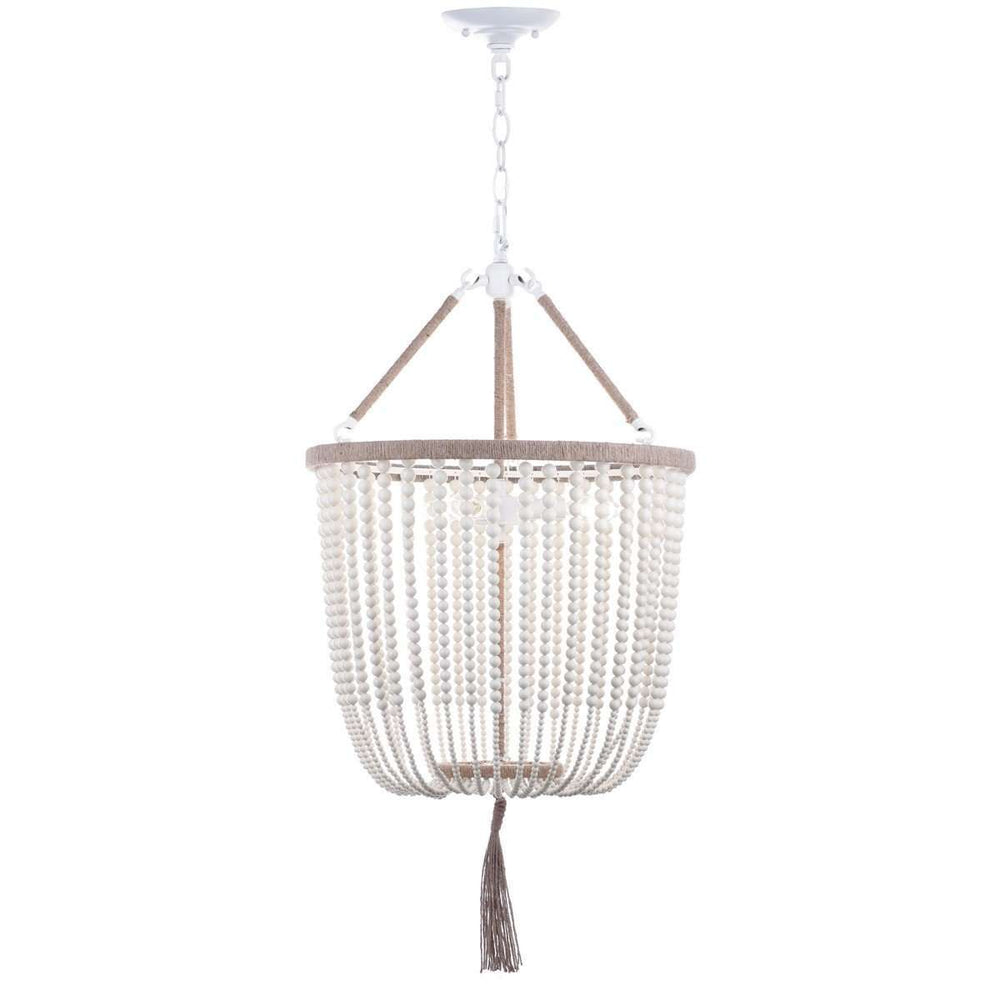 Angie 3-Light Adjustable Beaded Pendant Lamp - Chic Boho Style for Elegant Home Décor and Lighting