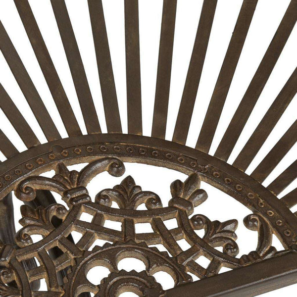 Annalise Victorian Charm Half-Round Accent Table for Porch, Patio, or Entryway - Elegant Design