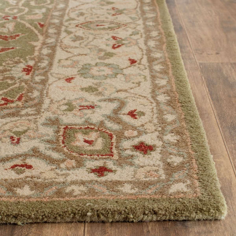 Antiquity Hand-Tufted Persian-Inspired Wool Rug - Elegant 19th Century Design with Herbal Wash Finish
