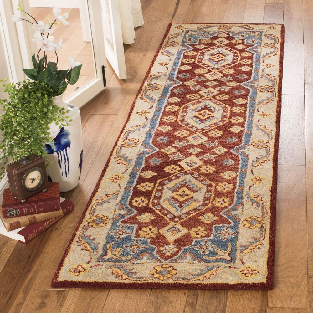 Antiquity Hand Tufted Persian-Inspired Rug in Rich Colors | Luxurious 100% Wool | Elegant Home Decor