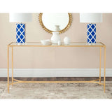 Antwan Console Gold Metal Lacquer Coating Iron
