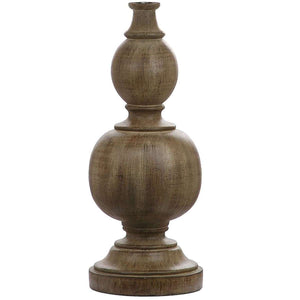 Araceli Table Lamp Set of 2 - 31.5" Brown & Gold Resin with Off-White Cotton Shade for Stylish Decor