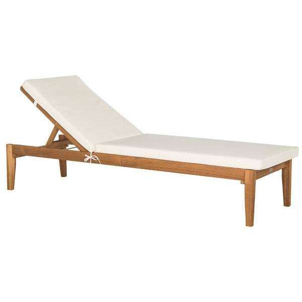 Arcata Contemporary Outdoor Sunlounger - Stylish Acacia Wood Design for Luxurious Relaxation Spaces