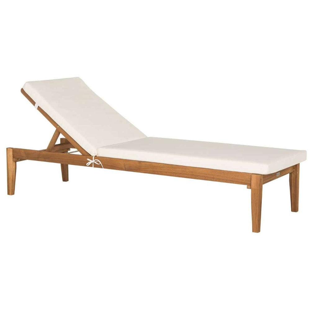 Arcata Contemporary Outdoor Sunlounger - Stylish Acacia Wood Design for Luxurious Relaxation Spaces