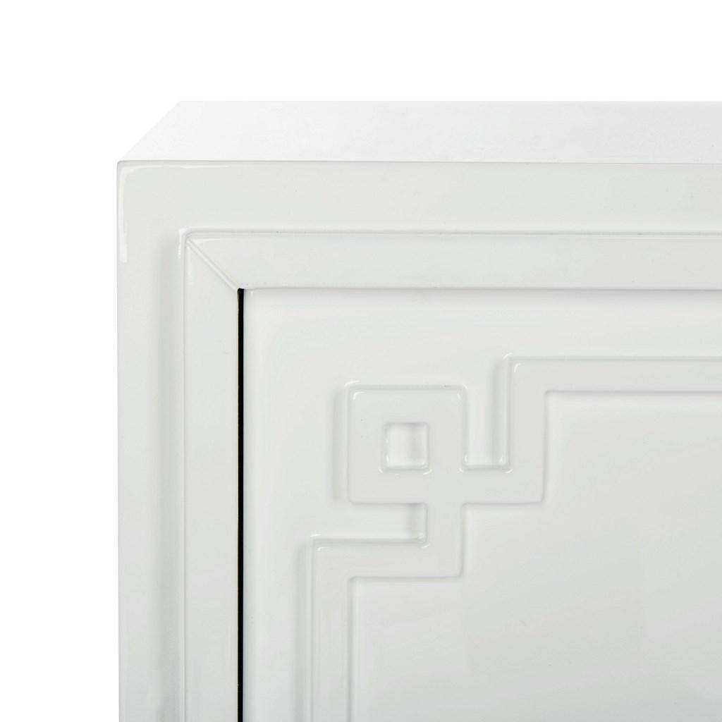 Arcelia Sideboard 3 Door Lacquer White MDF Couture