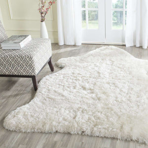 Arctic Hand-Tufted Shag Rug – Luxurious Beige Centerpiece for Rustic and Contemporary Décor