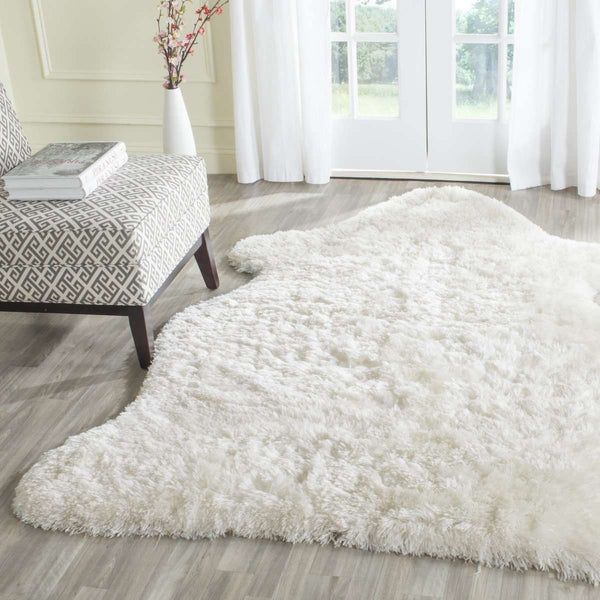Arctic Hand-Tufted Shag Rug – Luxurious Beige Centerpiece for Rustic and Contemporary Décor