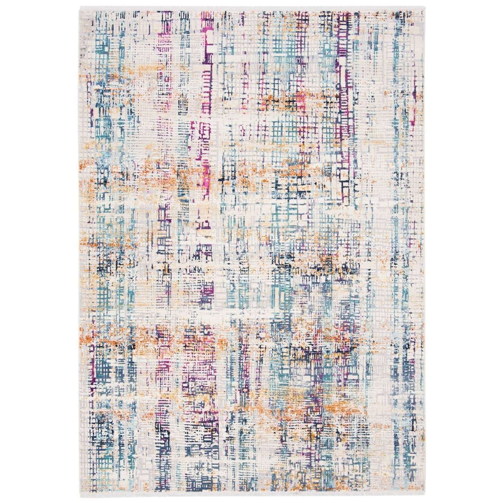 Aria Power Loomed Rectangle Rug in Durable Polypropylene & Polyester - Elegant Home Accent