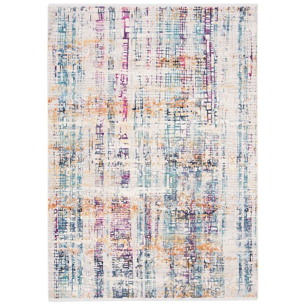 Aria Power Loomed Rectangle Rug in Durable Polypropylene & Polyester - Elegant Home Accent