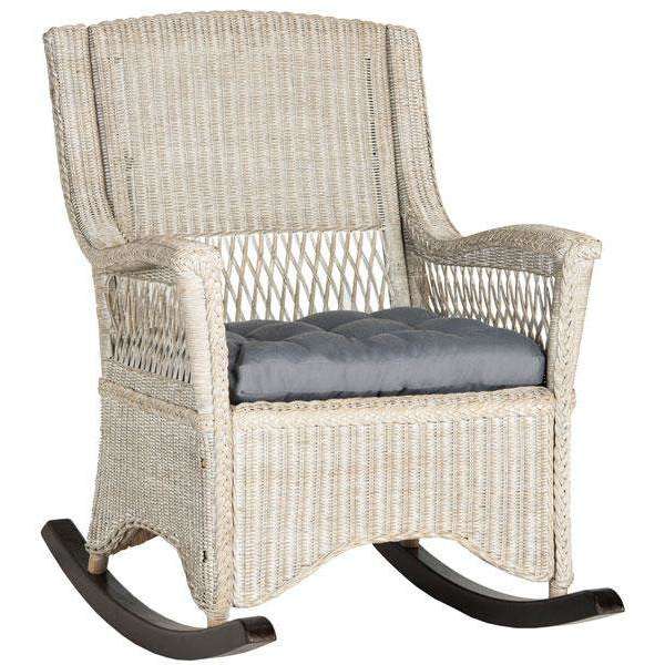 Aria Wicker Rocking Chair: Elegant Comfort Inspired by Historic Savannah Homes for Timeless Relaxation