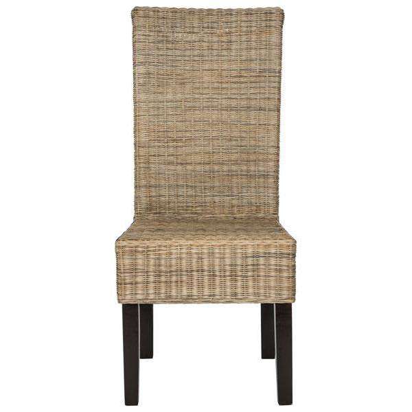 Arjun Wicker Dining Chairs - Set of 2, Elegant High Back Design for Modern and Transitional Spaces