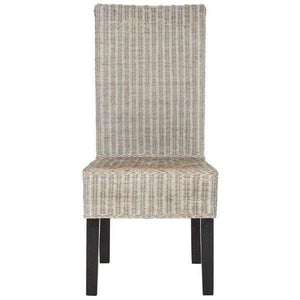 Arjun Wicker Dining Chairs - Set of 2, Elegant High Back Design for Modern and Transitional Spaces