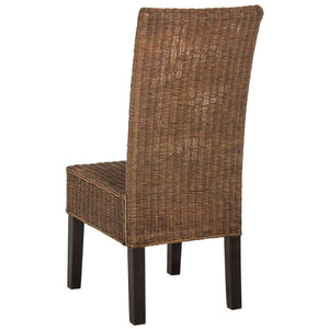 Arjun Wicker Dining Chairs - Set of 2, Elegant High Back Design for Modern and Transitional Spaces