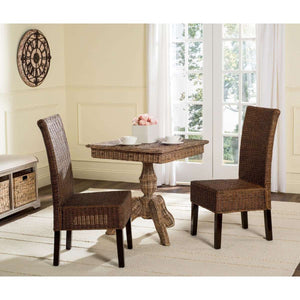 Arjun Wicker Dining Chairs - Set of 2, Elegant High Back Design for Modern and Transitional Spaces