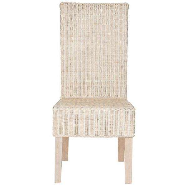 Arjun Wicker Dining Chairs - Set of 2, Elegant High Back Design for Modern and Transitional Spaces