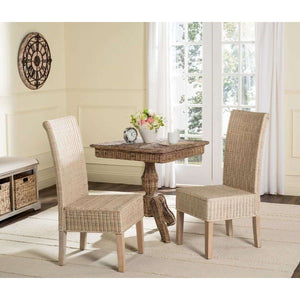 Arjun Wicker Dining Chairs - Set of 2, Elegant High Back Design for Modern and Transitional Spaces