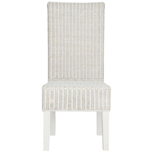 Arjun Wicker Dining Chairs - Set of 2, Elegant High Back Design for Modern and Transitional Spaces