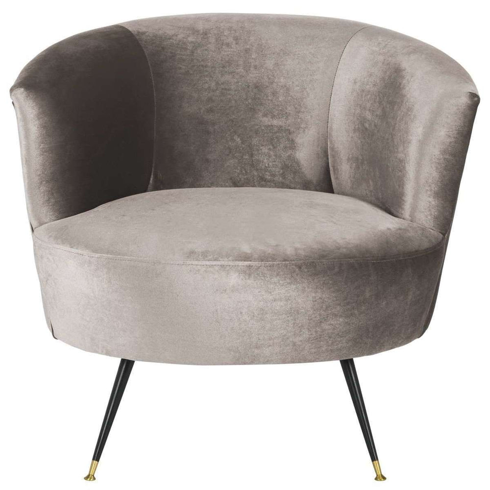 Arlette Velvet Retro Mid Century Accent Chair – Luxe Design with Stylish Curves and Gold Legs