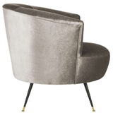 Arlette Velvet Retro Mid Century Accent Chair