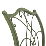 Arona Garden Bench 51" Outdoor Antique Green Metal Iron
