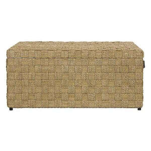 Ashban Rattan Trunk - Stylish Seagrass Storage Chest with Handles for Contemporary Living Spaces