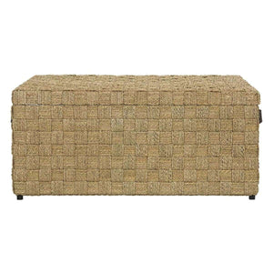Ashban Rattan Trunk - Stylish Seagrass Storage Chest with Handles for Contemporary Living Spaces