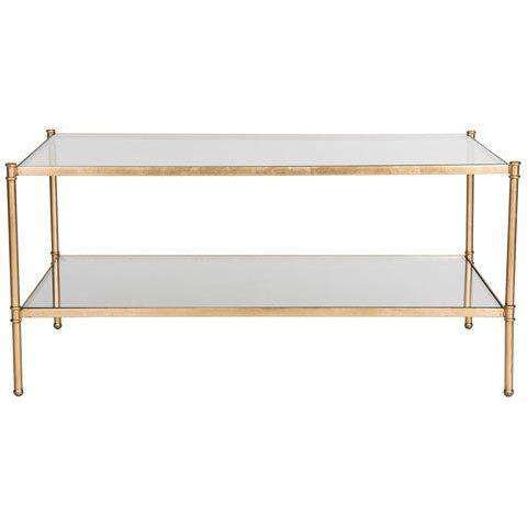 Aslan Coffee Table Antique Gold Metal Lacquer Coating Iron