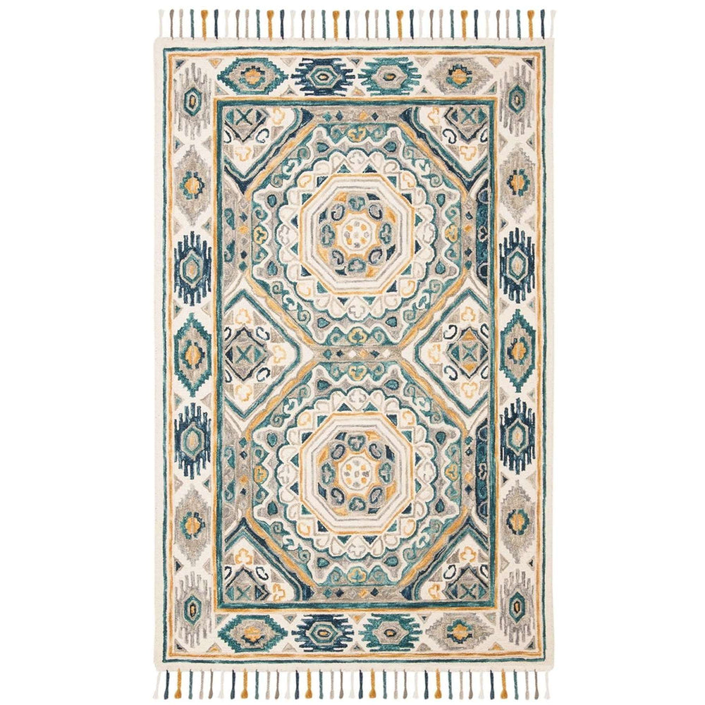 Aspen Hand Tufted Wool Pile Rug - Luxurious Rectangle Design from India, Perfect for Home Decor