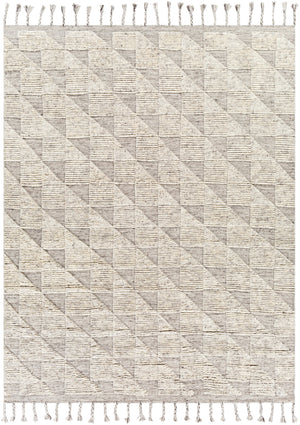 Sahara SAH-2300 Global Wool Rug SAH2300-810 Dark Brown, Ivory, Taupe, Medium Gray 100% Wool 8' x 10'