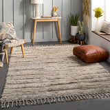 Sahara SAH-2305 Global Wool Rug SAH2305-81012 Beige, Taupe, Khaki, Medium Gray 100% Wool 8'10" x 12'