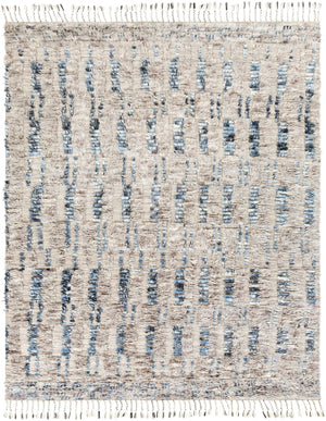Sahara SAH-2308 Global Wool Rug SAH2308-81012 Taupe, Cream, Medium Gray, Dark Brown, Navy, Denim 100% Wool 8'10" x 12'
