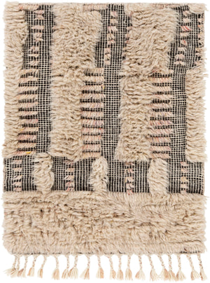 Sahara SAH-2309 Global Wool Rug SAH2309-81012 Dark Brown, Pale Pink, Cream, Taupe 100% Wool 8'10" x 12'