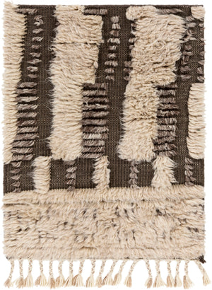 Sahara SAH-2310 Global Wool Rug SAH2310-81012 Charcoal, Cream, Taupe 100% Wool 8'10" x 12'