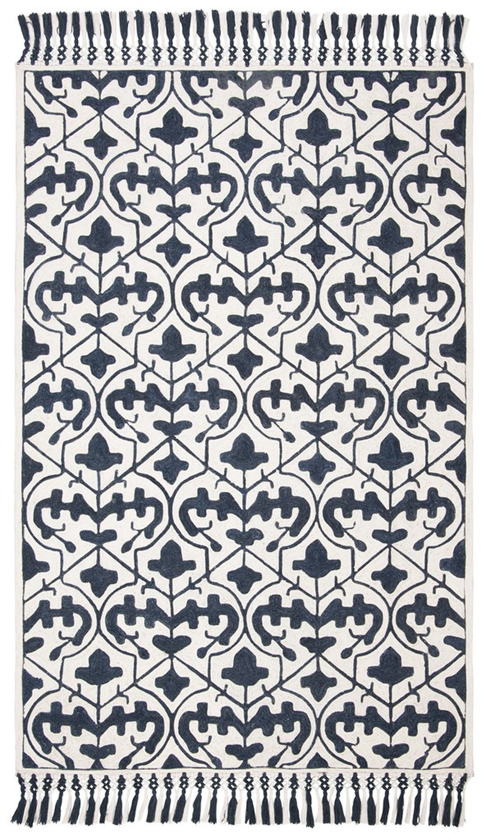 Safavieh Sahara 407 Hand Tufted 80% Polyester and 20% Cotton Contemporary Rug SAH407N-4