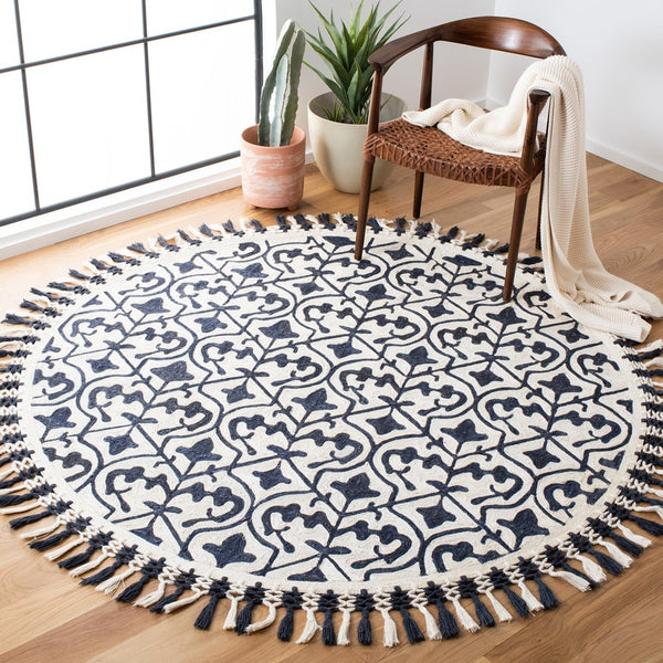 Safavieh Sahara 407 Hand Tufted 80% Polyester and 20% Cotton Contemporary Rug SAH407N-4