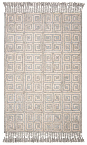 Safavieh Sahara 410 Hand Tufted 80% Polyester and 20% Cotton Contemporary Rug SAH410F-4