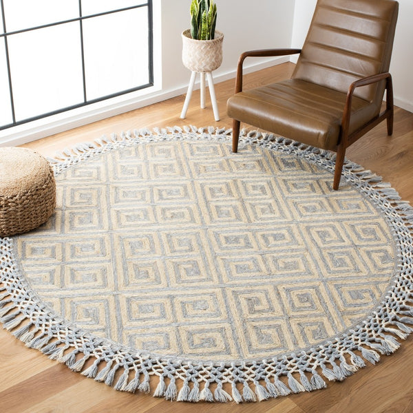 Safavieh Sahara 410 Hand Tufted 80% Polyester and 20% Cotton Contemporary Rug SAH410F-4