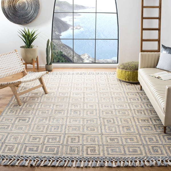 Safavieh Sahara 410 Hand Tufted 80% Polyester and 20% Cotton Contemporary Rug SAH410F-4