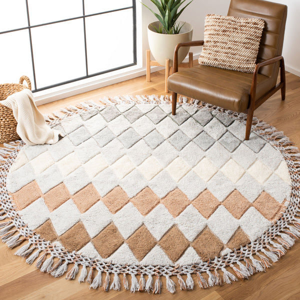 Safavieh Sahara 475 Hand Tufted 50% Wool/30% Jute/and 20% Cotton Contemporary Rug SAH475F-3