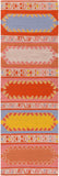 Sajal SAJ-1064 Global Recycled PET Yarn Rug SAJ1064-268 Burnt Orange, Camel, Ivory, Rose, Denim, Bright Yellow 100% Recycled PET Yarn 2'6" x 8'
