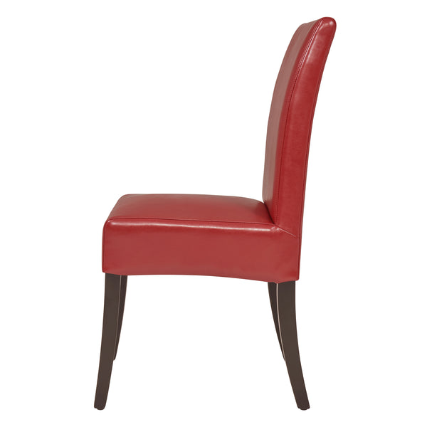 Valencia Bonded Leather Dining Chair Set of 2 - Stylish, Modern Design for Any Dining Room Decor