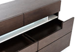 VIG Furniture Modrest Ceres - Contemporary Brown Oak and Grey Dresser w/ LED Light VGWCCG05D-WNG