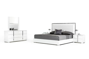 VIG Furniture Queen Modrest San Marino Modern White Bedroom Set VGACSANMARINO-SET-Q