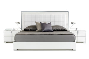 VIG Furniture Queen Modrest San Marino Modern White Bed VGACSANMARINO-BED-WHT-Q