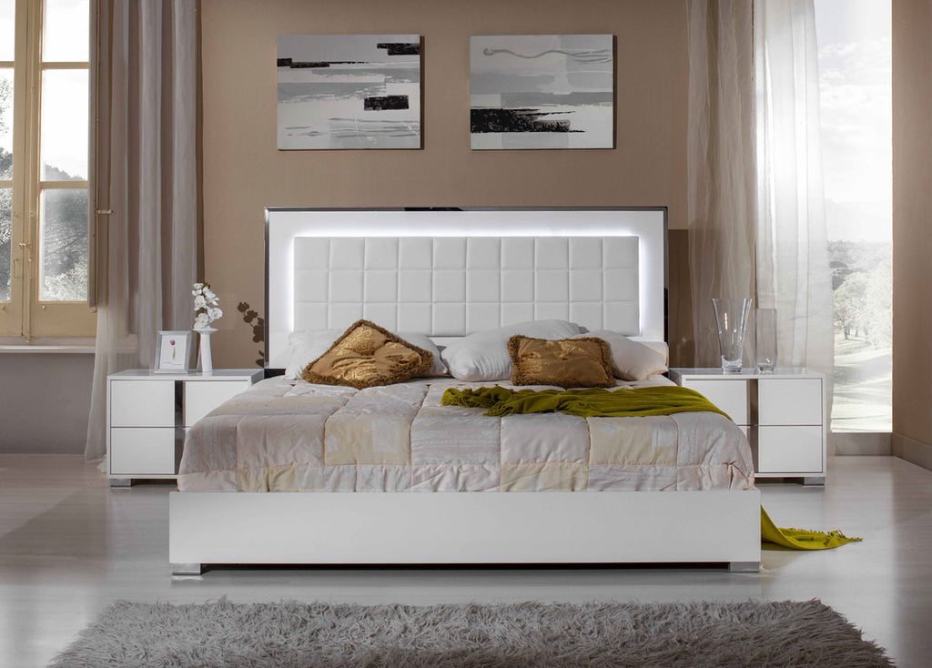 VIG Furniture Modrest San Marino Modern White Bedroom Set VGACSANMARINO-SET