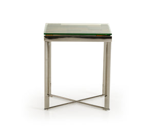 VIG Furniture Modrest Santiago Modern Rectangular Wood Mosaic End Table VGEWF1193-1AB