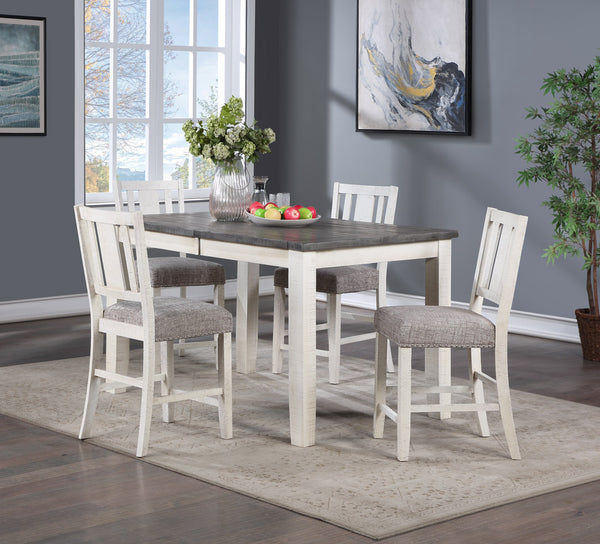 Vilo Home Saratoga 5 Piece Counter Height Farmhouse Dining Set VH8050-5PC VH8050-5PC